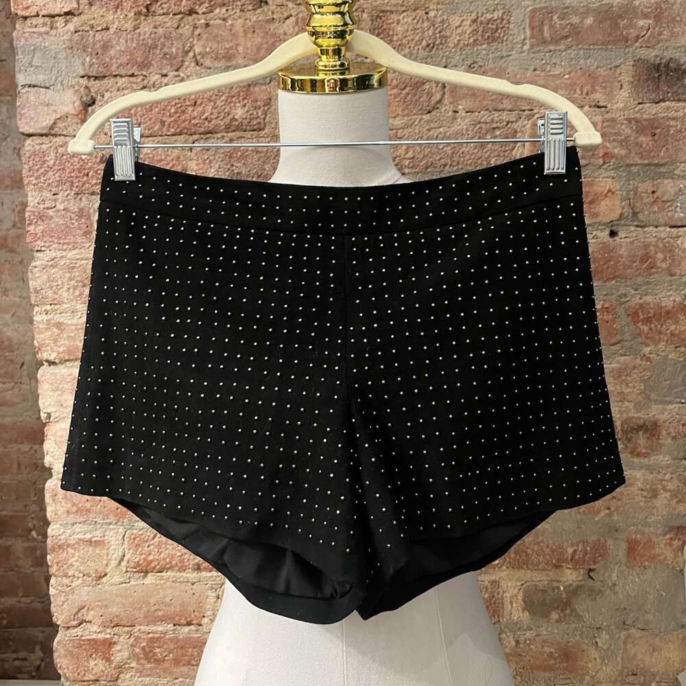 Alice & Olivia - embellished suede Shorts - Size 6 US